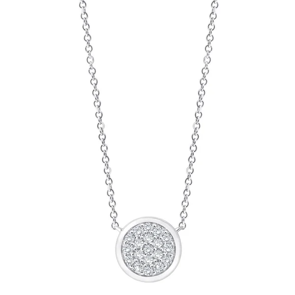 0.25ctw Round Brilliant Cut Diamond Pendant, 14ct White Gold