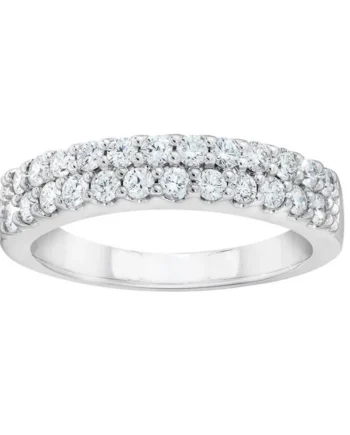 0.70ctw Round Brilliant Cut Diamond Ring, 14ct White Gold