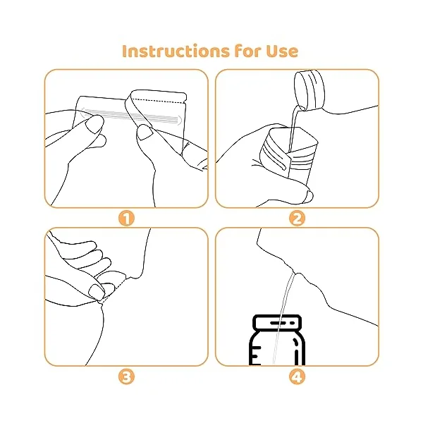 100 Pcs Breast Milk Storage Bags, 250ml Disposable Milk Storage Bags | Double Zip Seal, Leakproof, Easy-Pour Spout, Self-Standing Base, Freezer Safe, with Measurement Scale and Label Area