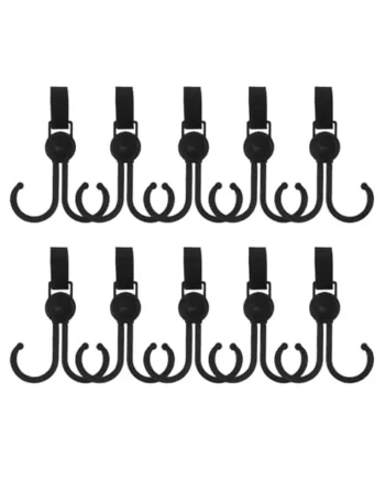 10pcs Strong Load-Bearing Hook Stroller Hook for Diaper Bags Made of Convenient for Stroller and Pushchair