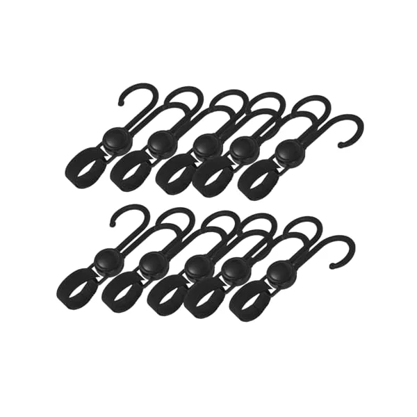 10Pcs Strong Load-Bearing Plastic Stroller Bag Hooks with Easy Installation Multi-Functional Shopping Bag Hooks for Pushchairs and Strollers for Everyday Use