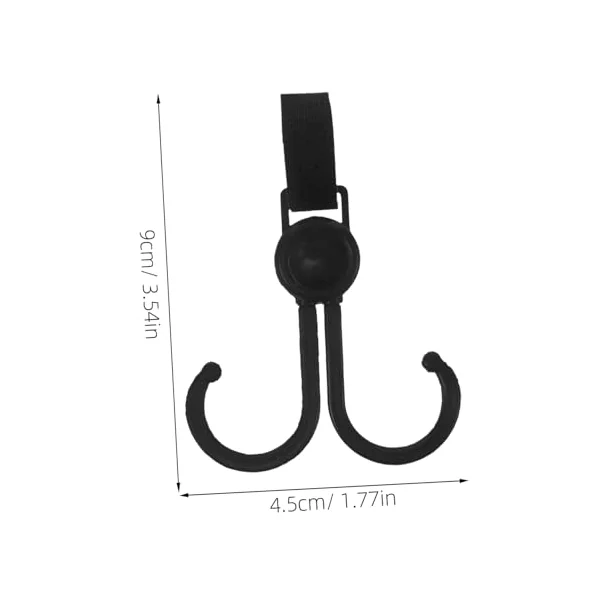 10Pcs Strong Load-Bearing Plastic Stroller Bag Hooks with Easy Installation Multi-Functional Shopping Bag Hooks for Pushchairs and Strollers for Everyday Use