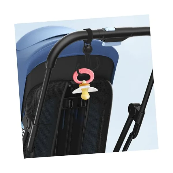10Pcs Strong Load-Bearing Plastic Stroller Bag Hooks with Easy Installation Multi-Functional Shopping Bag Hooks for Pushchairs and Strollers for Everyday Use