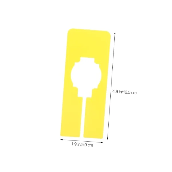 10pcs Yellow Plastic Closet Rack Dividers for Clothing Storage, Not Easy to Break, Fit Most Square, Rectangular Or round Tubes, for Nursery and Store Wardrobe Organisation