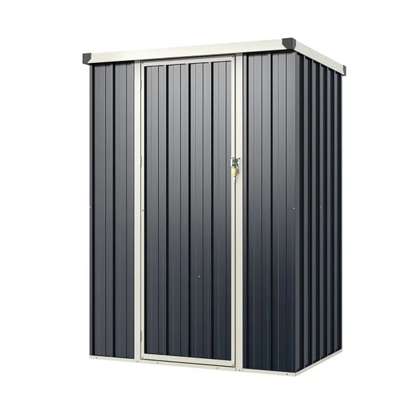 117 x 89 cm Metal Outdoor Storage Shed for Bike Garbage