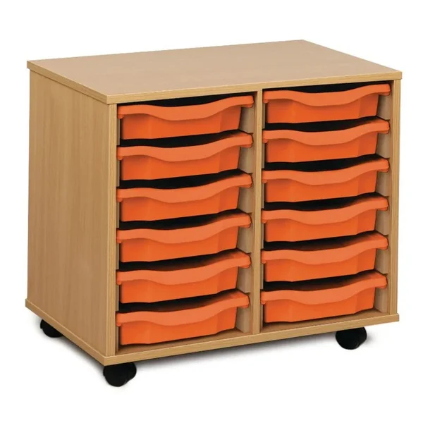 12 Shallow Tray Storage Unit