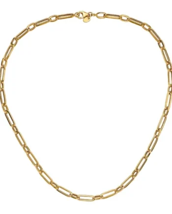 14ct Yellow Gold Paperclip Necklace