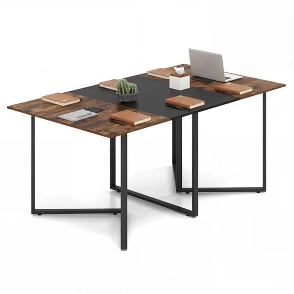 180 CM Conference Table with 2 Cable Grommets for Meeting Room Office