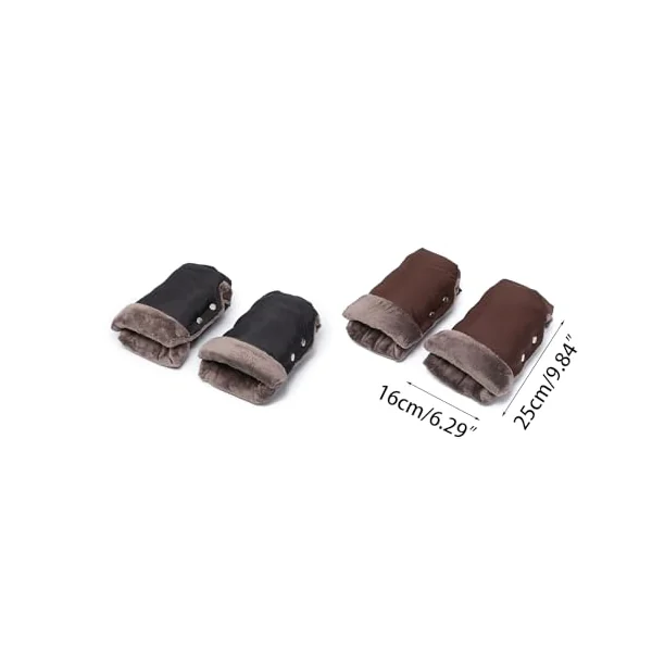 1 Pair Pram Hand Muff Winter Baby Carriage Pushchair Hand Warmer Cart Handmuff Gloves Accessories Adjustable Hand Warmer