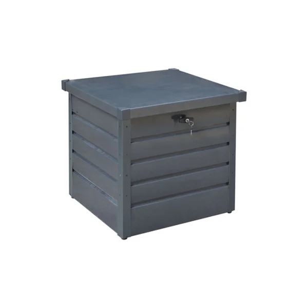 200L Lockable Metal Outdoor Garden Storage Box Without Wheels in Anthracite
