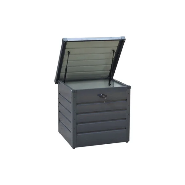 200L Lockable Metal Outdoor Garden Storage Box Without Wheels in Anthracite