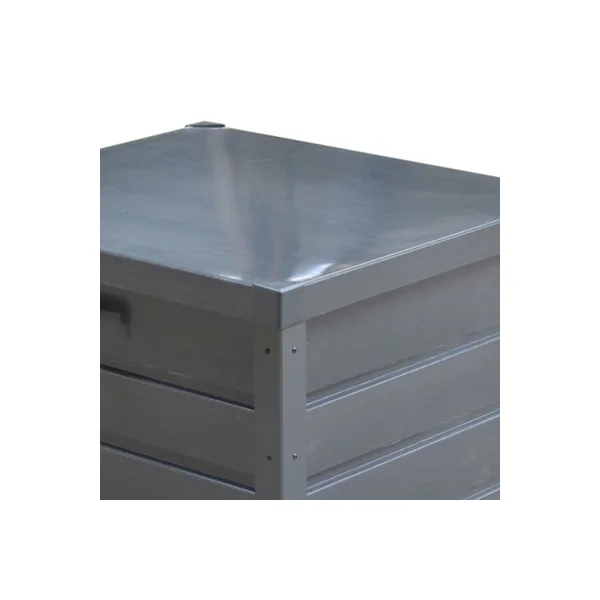 200L Lockable Metal Outdoor Garden Storage Box Without Wheels in Anthracite