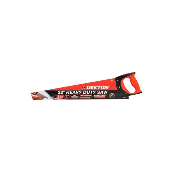 22" Hand Saw Heavy Duty Wood Carpentry 8 TPI Sharp Hardpoint Soft Grip Cut Tool