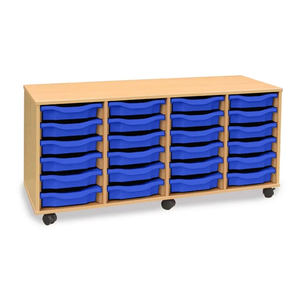 24 Tray 4 Column Storage Unit