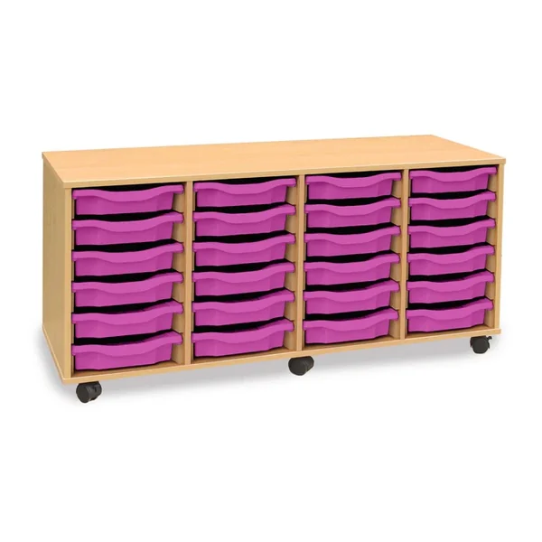 24 Tray 4 Column Storage Unit