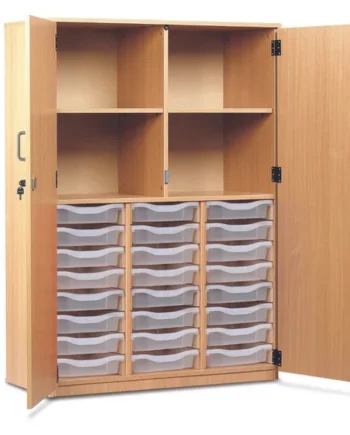24 Tray Storage Cupboard - Full Doors