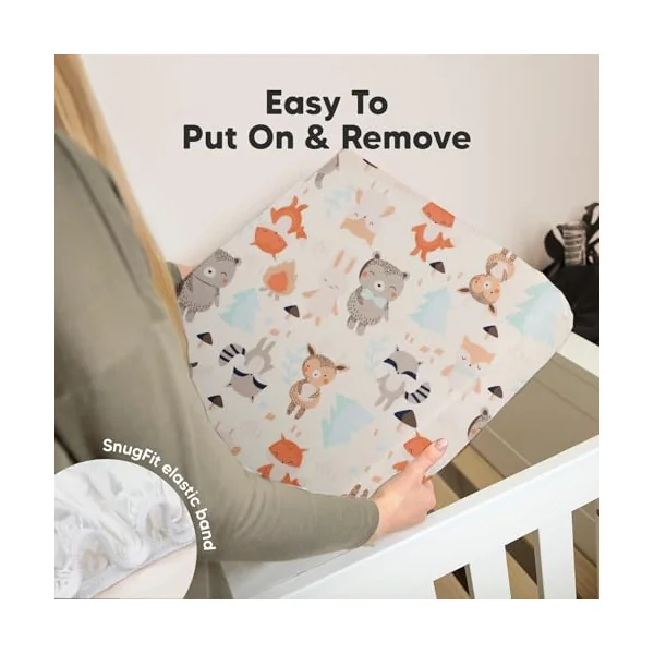 2 Pack Baby Cot Bed Fitted Sheets 120 x 60 Cotton Toddler Bed Sheets | Soft Hypoallergenic Kid Boy Girl Bed Sheet Fully Elasticated Skirt Breathable Easy Care - Junior Bed Sheets Animal