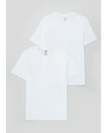 2 Pack White T-Shirt Vests