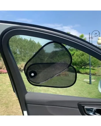 2 PCS Car Window Shades,Adjustable Side Window Sun Shade 16.14" × 8.66" Mesh Sun Blocker with Suction Cups,Rotatable 2-in-1 Sun Visor for Baby,Driver/Passenger/Rear Windows,UV & Glare Protection