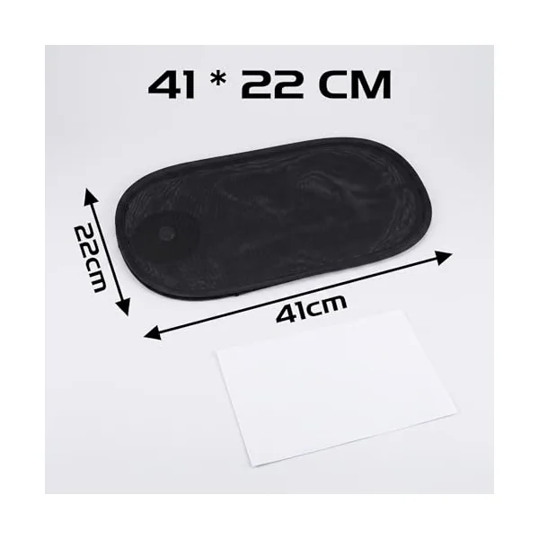 2 PCS Car Window Shades,Adjustable Side Window Sun Shade 16.14" × 8.66" Mesh Sun Blocker with Suction Cups,Rotatable 2-in-1 Sun Visor for Baby,Driver/Passenger/Rear Windows,UV & Glare Protection