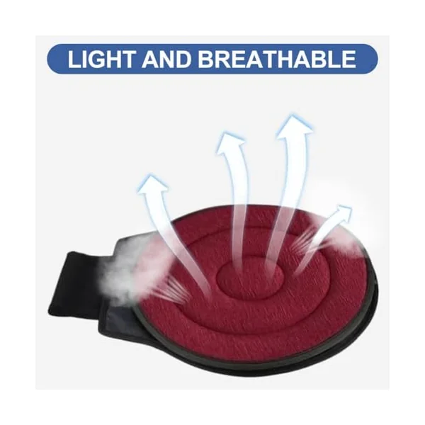 2pcs 360° Rotating Car Seat Cushion for Driving 15.7in Seat Cushion for Car Swivel Seat Cushion for Car for Elderly for Car Seats, Home, Office Chairs Burgundy Color