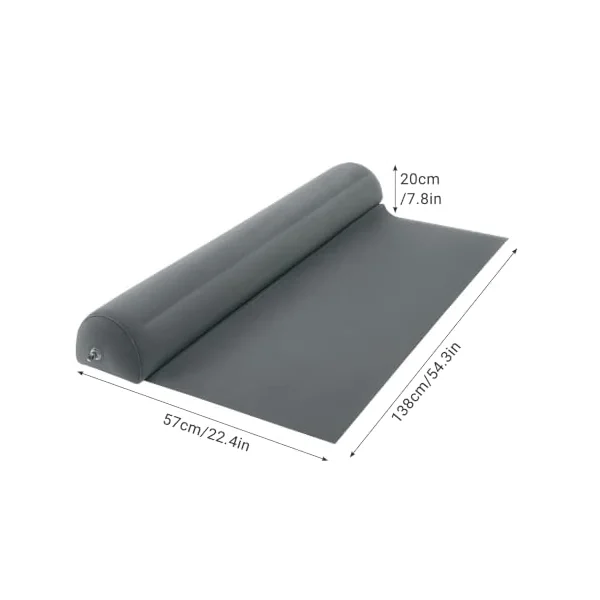 2pcs Inflatable Bed Rails, Portable Toddler Bed Bumpers For Travel, Easy to Install Crib Bumper For Vacation Trip, Gray