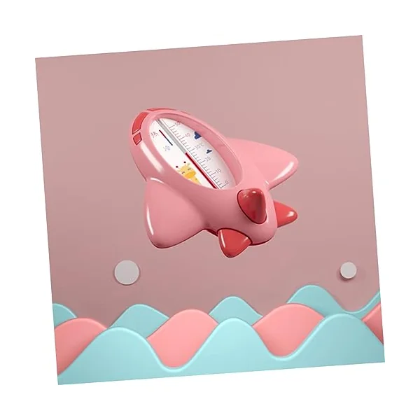 2pcs Pink Pp Bath Thermometer for Baby Bathing Room Temperature | Adorable Shape, Waterproof Floating Design, Accurate Sensor Reading for Bathtub Use
