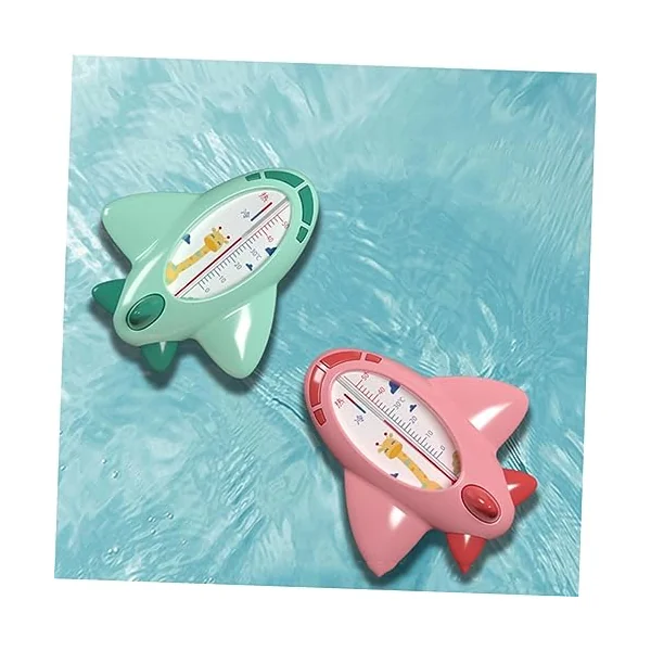 2pcs Pink Pp Bath Thermometer for Baby Bathing Room Temperature | Adorable Shape, Waterproof Floating Design, Accurate Sensor Reading for Bathtub Use