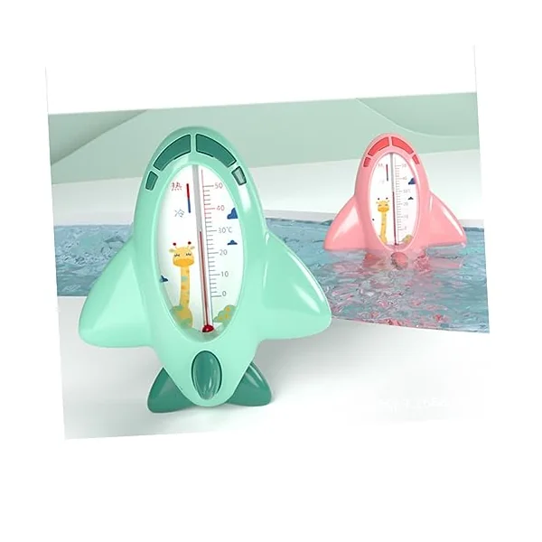2pcs Pink Pp Bath Thermometer for Baby Bathing Room Temperature | Adorable Shape, Waterproof Floating Design, Accurate Sensor Reading for Bathtub Use