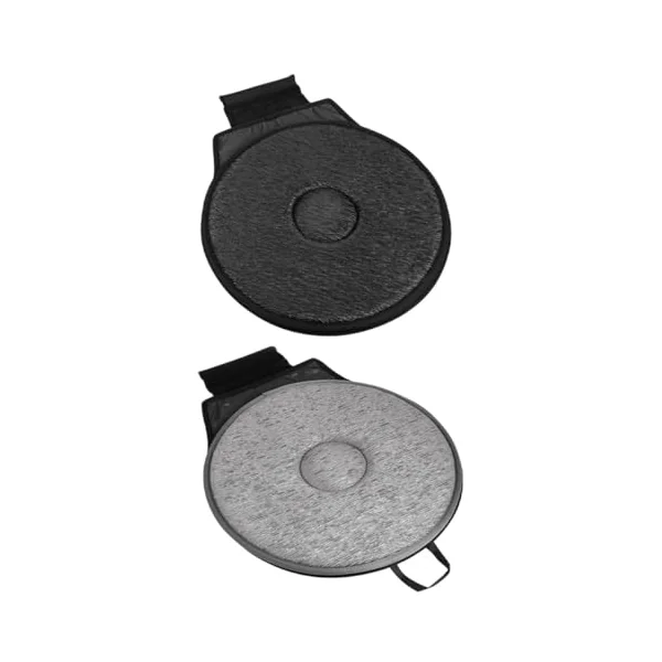 2pcs Rotating Car Seat Cushion 360 Degree Swivel Seat Pads Made of Wrinkle Polyester and Eva for Providing Exceptional Comfort and Enhanced Safety