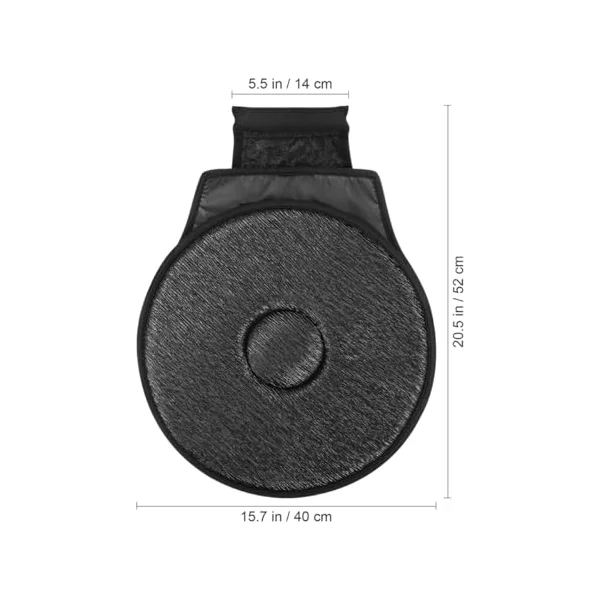 2pcs Rotating Car Seat Cushion 360 Degree Swivel Seat Pads Made of Wrinkle Polyester and Eva for Providing Exceptional Comfort and Enhanced Safety