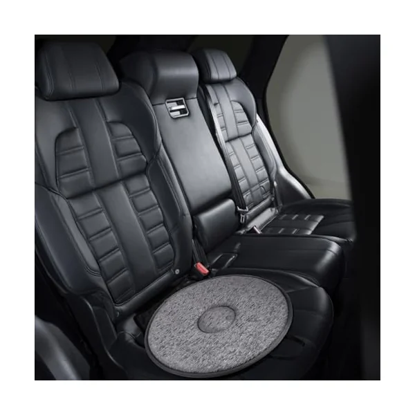 2pcs Rotating Car Seat Cushion 360 Degree Swivel Seat Pads Made of Wrinkle Polyester and Eva for Providing Exceptional Comfort and Enhanced Safety
