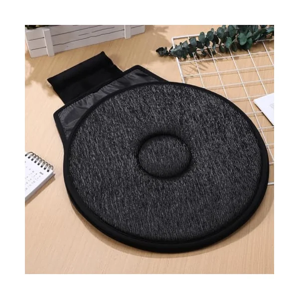 2pcs Rotating Car Seat Cushion 360 Degree Swivel Seat Pads Made of Wrinkle Polyester and Eva for Providing Exceptional Comfort and Enhanced Safety