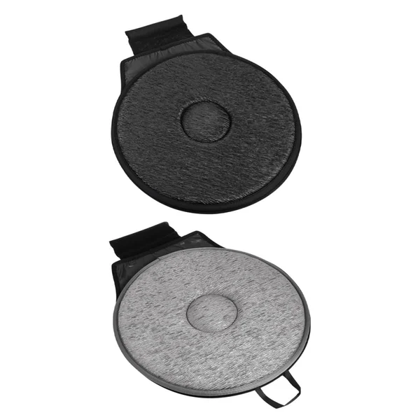 2pcs Rotating Car Seat Cushion 360 Degree Swivel Seat Pads Made of Wrinkle Polyester and Eva for Providing Exceptional Comfort and Enhanced Safety