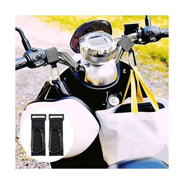 2Pcs Stroller Hooks, Non-Slip PU Alloy Pushchair Bag Hangers for Shopping Cart and Nursery Use, Space-Saving Clips for Hanging Bags