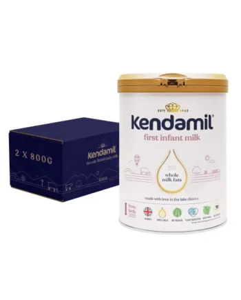(2x800g) Kendamil First Infant Milk 2-Pack, Stage 1 from Birth – British Made, Whole Milk Formula – Vegetarian, No Palm Oil, No GMOs – with Omega 3 DHA, Omega 6 ARA and Prebiotics