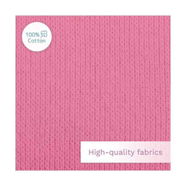 2X Jersey 100% Cotton Fitted Sheet for 140 x 70 cm Toddler Baby Cot Bed Mattress (Pink)