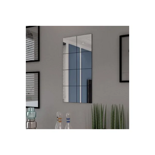 30 x 30cm Glass Mirror Tiles Pack of 8