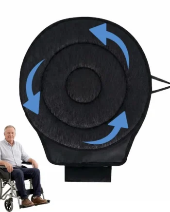 360 Degree Rotating Car Seat Cushion Swivel Car Seat Cushion Universal Fit, Car Seat Turning Aid Non-Slip Pad Lightweight Portable Circle Cushion for Seniors Elderly Disabled