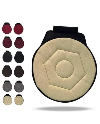 360 Degree Rotating Seat Cushion for Car/Portable Rotating Memory Foam Car Seat Pad/Non-Slip Auto Round Disc Rotary Chair Cushion Pad Swivel Car Seat for Seniors (Beige B)