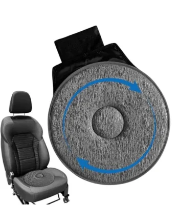 360 Degree Swivel Seat Cushion for Car, Soft Rotating Seat Cushion, Portable Rotating Car Seat Pad Non Slip Auto Seat Cushions Pad for Elderly