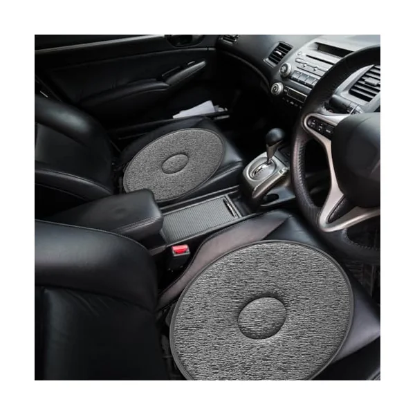 360 Degree Swivel Seat Cushion for Car, Soft Rotating Seat Cushion, Portable Rotating Car Seat Pad Non Slip Auto Seat Cushions Pad for Elderly