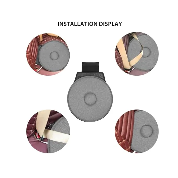 360 Degree Swivel Seat Cushion for Car, Soft Rotating Seat Cushion, Portable Rotating Car Seat Pad Non Slip Auto Seat Cushions Pad for Elderly