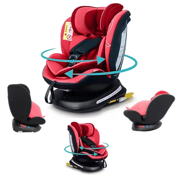 360° Rotating Car Seat, Baby Carriage, Car Infant Seat, Baby Booster Seat, R129, ISOFIX, Birth to 12yrs (40-150cm), Group 0+/1/2/3, i-Size, Recline 170°, Swivel, 0-36 KG Newborn