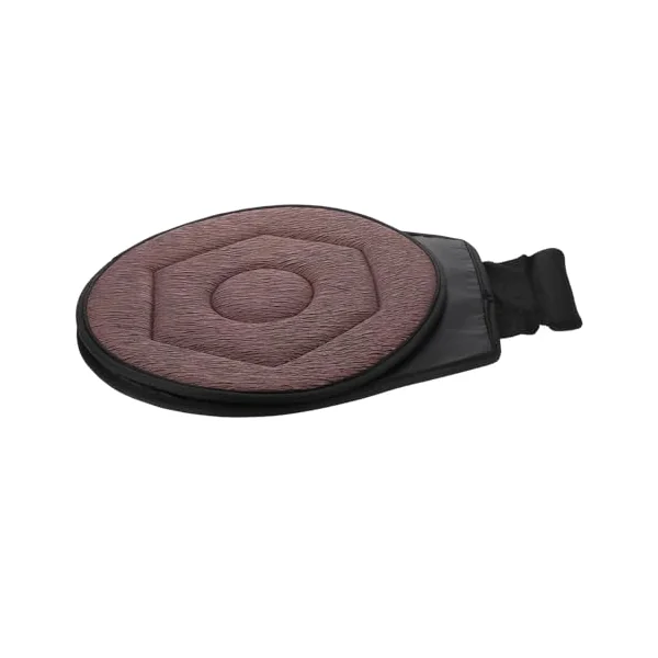 360° Rotating Car Seat Pad Elderly Swivel Cushion for Comfort Breathable Cooling Sturdy Support,Coffee