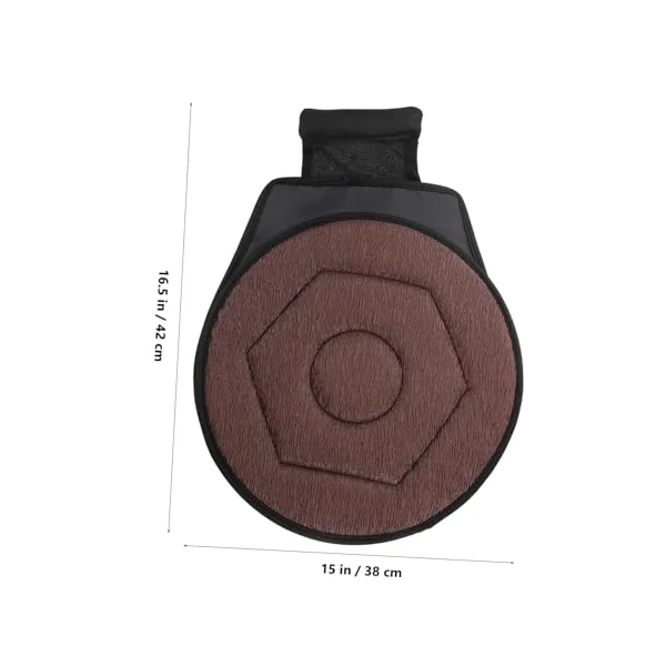 360° Rotating Car Seat Pad Elderly Swivel Cushion for Comfort Breathable Cooling Sturdy Support,Coffee