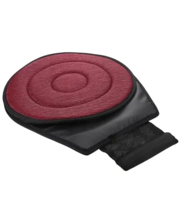 360° Rotating Car Seat Pad Elderly Swivel Cushion for Comfort Breathable Cooling Sturdy Support,Dark Red