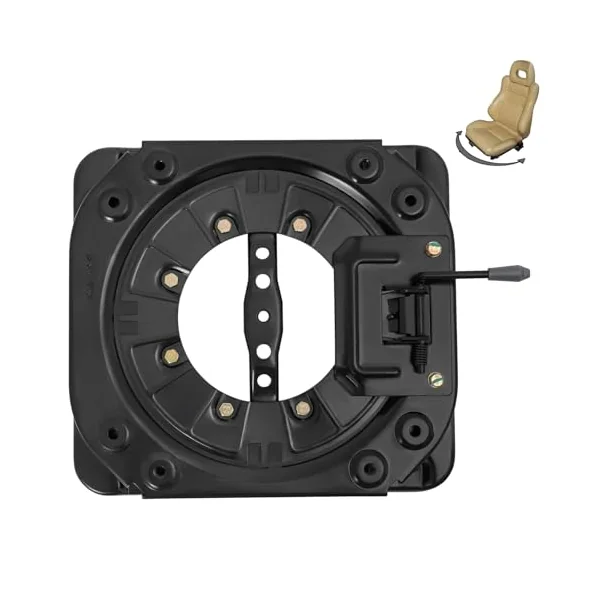 360° Rotating Car Seat Swivel Base, Heavy Duty Steel Plate for Motorhomes, Buses, Campers, Engineering Vehicles, 286.6lbs Load Capacity