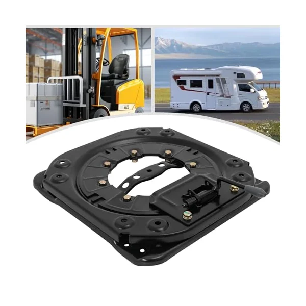 360° Rotating Car Seat Swivel Base, Heavy Duty Steel Plate for Motorhomes, Buses, Campers, Engineering Vehicles, 286.6lbs Load Capacity