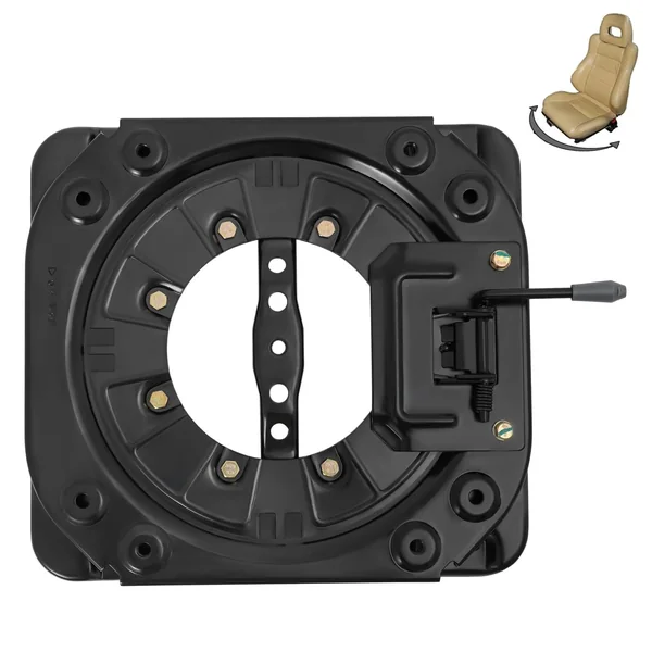360° Rotating Car Seat Swivel Base, Heavy Duty Steel Plate for Motorhomes, Buses, Campers, Engineering Vehicles, 286.6lbs Load Capacity
